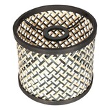 Steinhauer Lampenkap Bamboe Ø 20 cm E27 zwart beige Steinhauer Lampenkap Bamboe Ø 20 cm E27 zwart beige