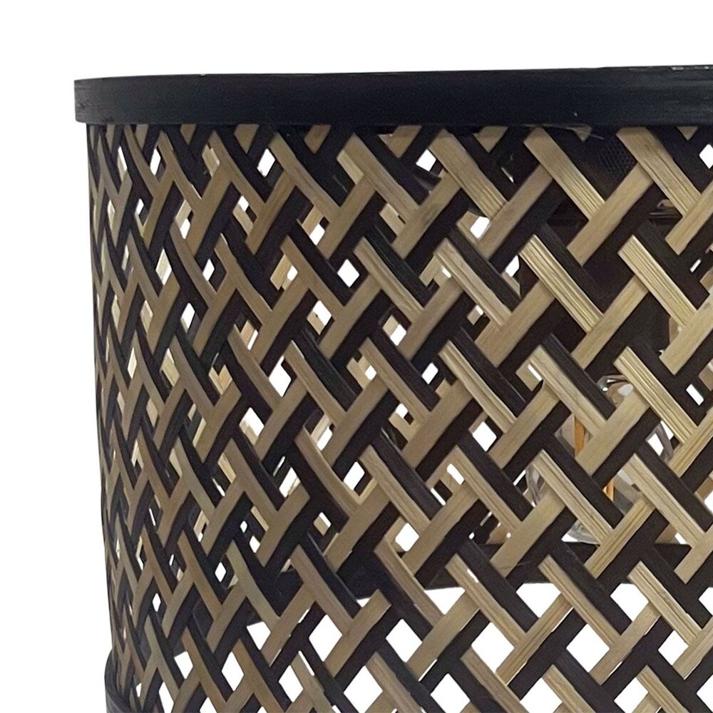 Steinhauer Lampenkap Bamboe Ø 30 cm E27 zwart beige Steinhauer Lampenkap Bamboe Ø 30 cm E27 zwart beige