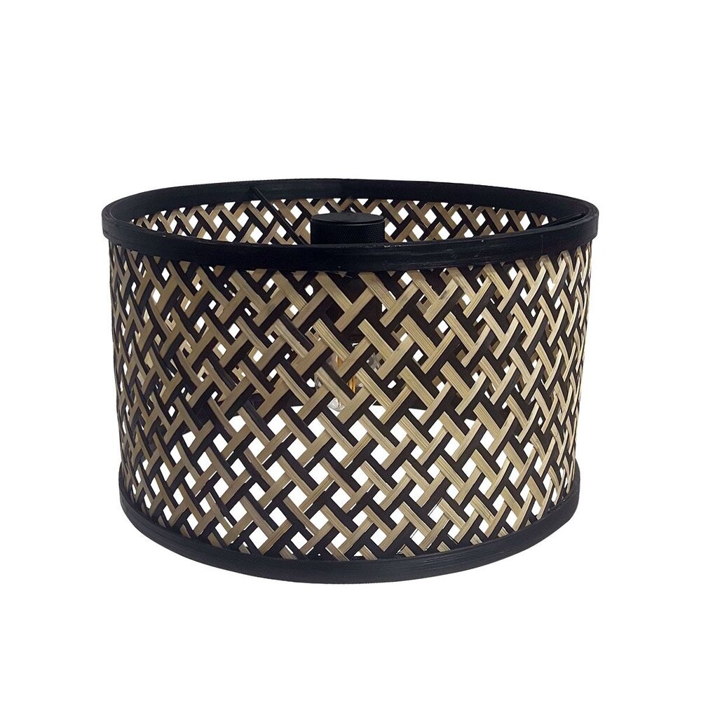 Steinhauer Lampenkap Bamboe Ø 30 cm E27 zwart beige Steinhauer Lampenkap Bamboe Ø 30 cm E27 zwart beige