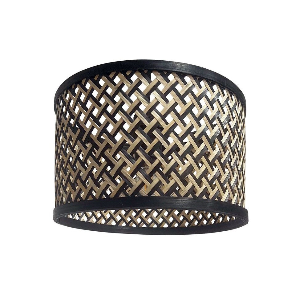 Steinhauer Lampenkap Bamboe Ø 30 cm E27 zwart beige Steinhauer Lampenkap Bamboe Ø 30 cm E27 zwart beige