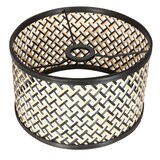 Steinhauer Lampenkap Bamboe Ø 30 cm E27 zwart beige Steinhauer Lampenkap Bamboe Ø 30 cm E27 zwart beige