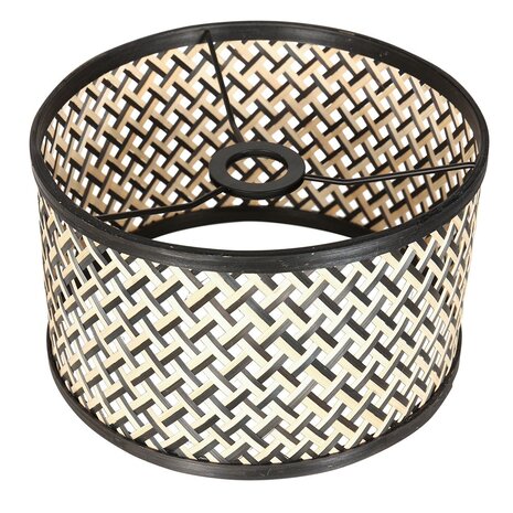 Steinhauer Lampenkap Bamboe Ø 30 cm E27 zwart beige Steinhauer Lampenkap Bamboe Ø 30 cm E27 zwart beige