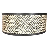 Steinhauer Lampenkap Bamboe Ø 50 cm E27 zwart beige Steinhauer Lampenkap Bamboe Ø 50 cm E27 zwart beige