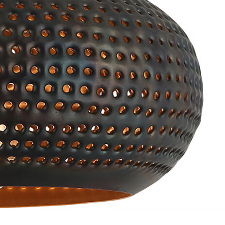 Freelight Plafondlamp Fueco Ø 35 cm bruin zwart Freelight Plafondlamp Fueco Ø 35 cm bruin zwart