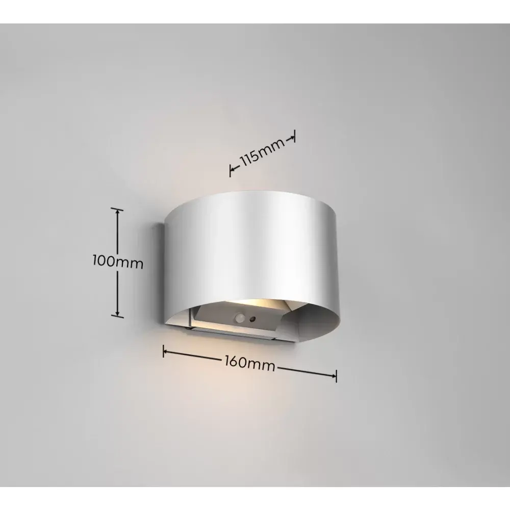 Trio Leuchten Wandlamp Talent 16x10 cm oplaadbaar grijs Trio Leuchten Wandlamp Talent 16x10 cm oplaadbaar grijs