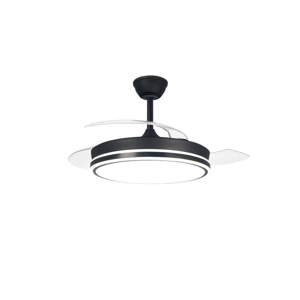 CristalRecord Plafondventilator Supereco Ø 106 cm zwart