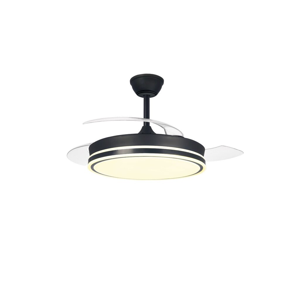 CristalRecord Plafondventilator Supereco Ø 106 cm zwart