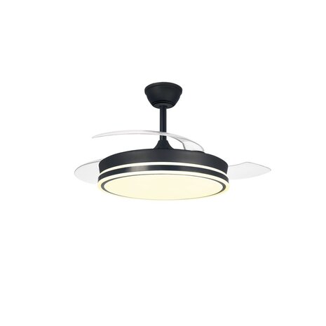CristalRecord Plafondventilator Supereco Ø 106 cm zwart
