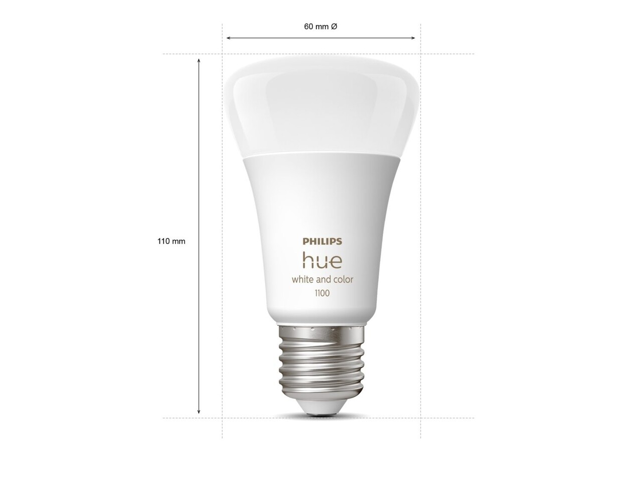 Philips HUE Lichtbron E27 1100 Lumen White and Color Ambiance Philips HUE Lichtbron E27 1100 Lumen White and Color Ambiance