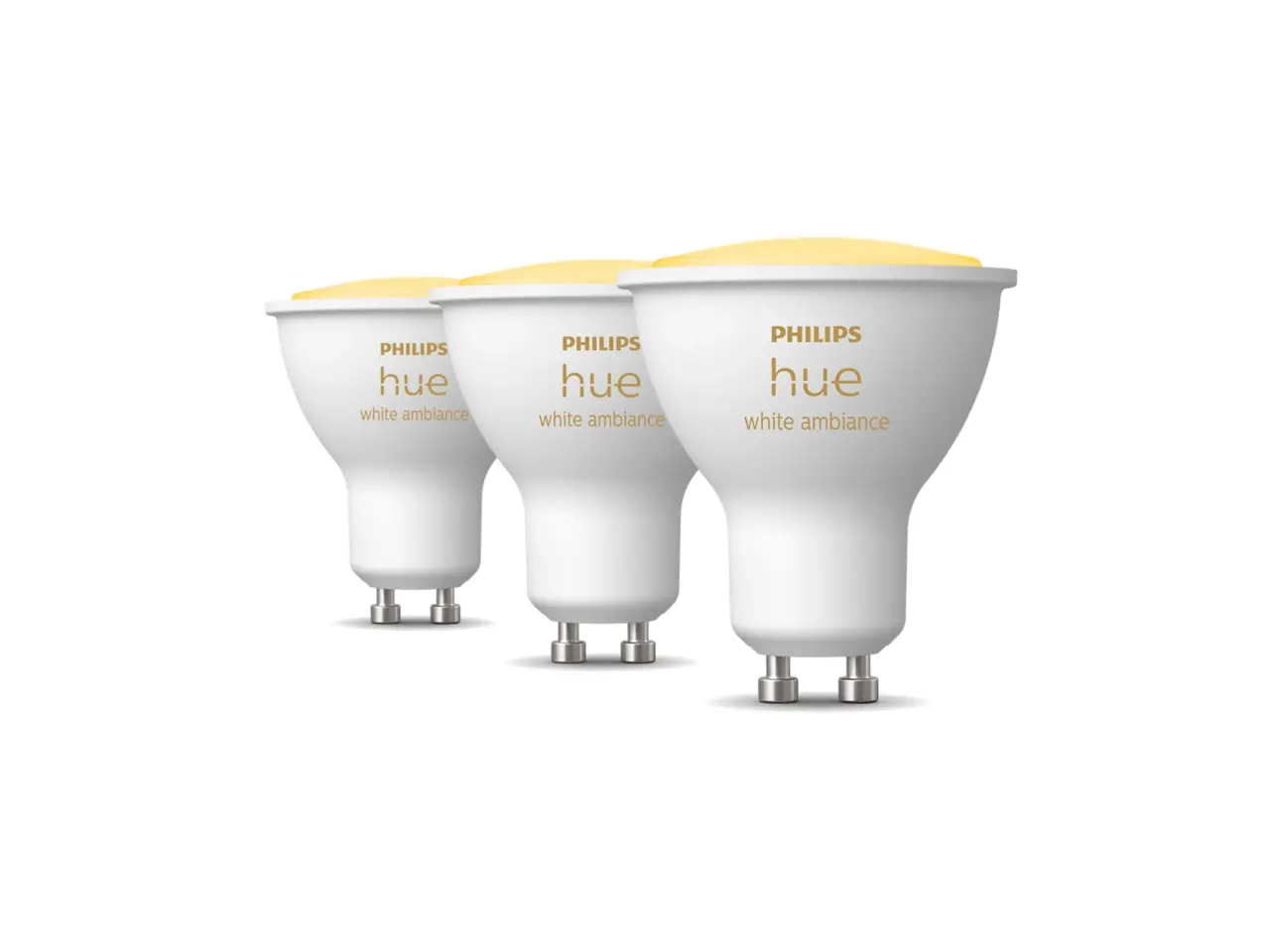 Philips HUE Lichtbron GU10 400 Lumen White Ambiance 3 pack