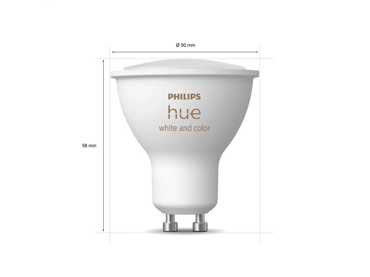 Philips HUE Lichtbron GU10 400 Lumen White and Color Ambiance 2 pack