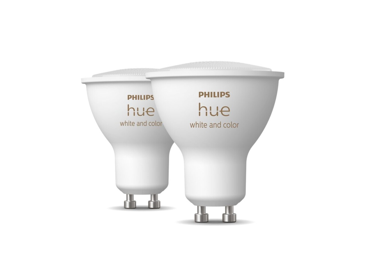 Philips HUE Lichtbron GU10 350 Lumen White and Color Ambiance 2 pack Philips HUE Lichtbron GU10 350 Lumen White and Color Ambiance 2 pack