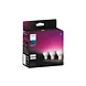 Philips HUE Lichtbron GU10 400 Lumen White and Color Ambiance 3 pack