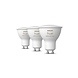 Philips HUE Lichtbron GU10 400 Lumen White and Color Ambiance 3 pack
