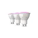 Philips HUE Lichtbron GU10 400 Lumen White and Color Ambiance 3 pack