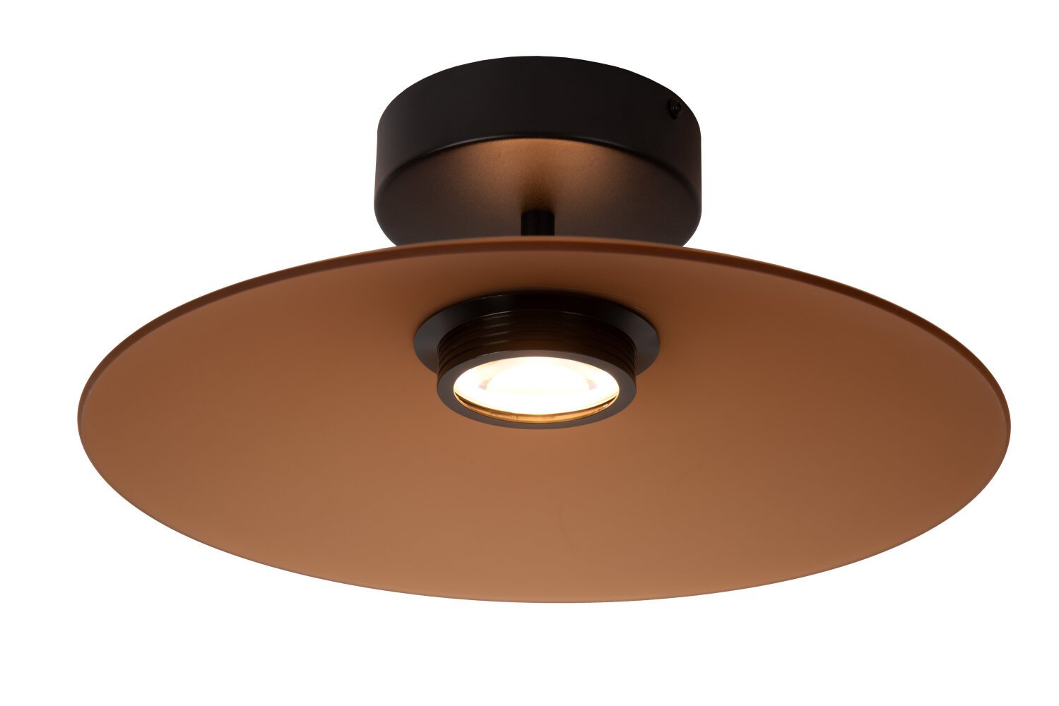 Lucide MENGA - Plafonnière - Ø 40 cm - LED Dimb. - 1x11W 2700K - Amber