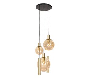 Steinhauer Hanglamp bollique Ø 60 cm 5 lichts 3801 messing Steinhauer Hanglamp bollique Ø 60 cm 5 lichts 3801 messing