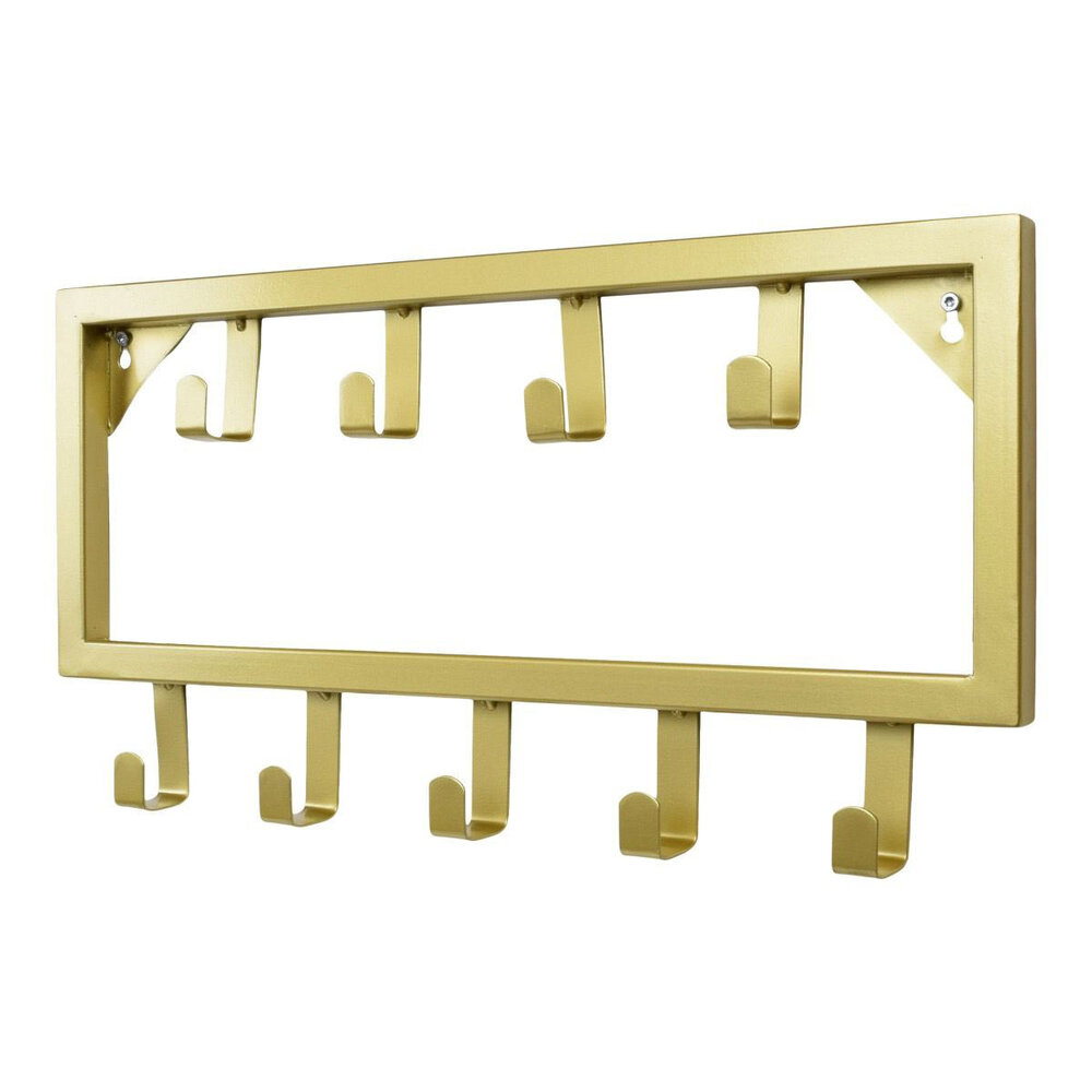 Ylumen Kapstok Fame 9 haken B 50 cm mat goud Ylumen Kapstok Fame 9 haken B 50 cm mat goud