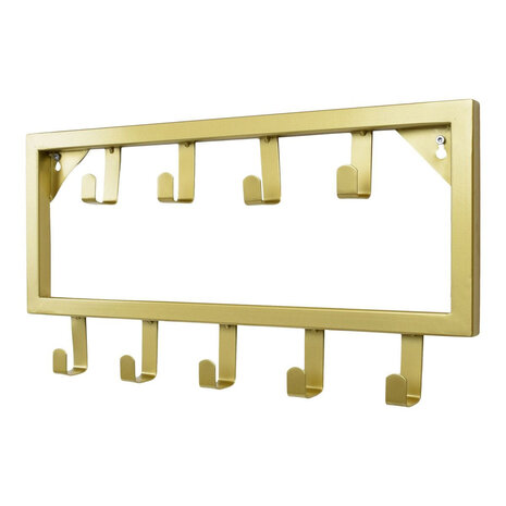 Ylumen Kapstok Fame 9 haken B 50 cm mat goud Ylumen Kapstok Fame 9 haken B 50 cm mat goud