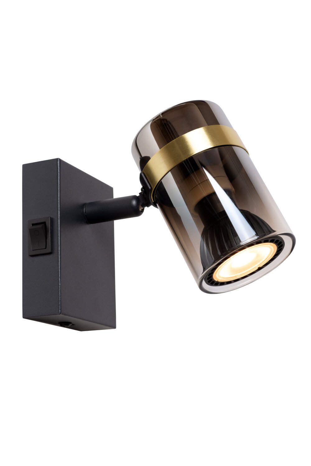 UPTON - Wandspot / Wandlamp - 1xGU10 - Fumé