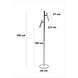 Freelight Vloerlamp Luogo 2 lichts H 150 cm zwart Freelight Vloerlamp Luogo 2 lichts H 150 cm zwart
