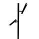 Freelight Vloerlamp Luogo 2 lichts H 150 cm zwart Freelight Vloerlamp Luogo 2 lichts H 150 cm zwart