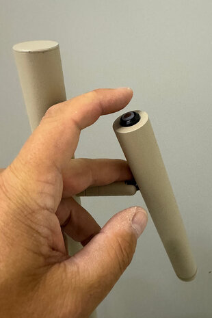 Freelight Vloerlamp Luogo 2 lichts H 150 cm beige