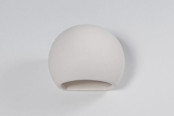 Sollux Wandlamp Globe E27 gips wit