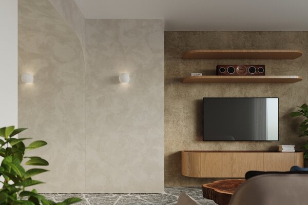 Sollux Wandlamp Globe E27 gips wit