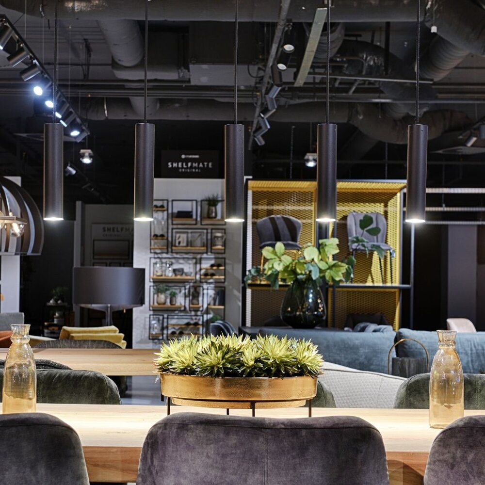 Ztahl Hanglamp Salerno 5 lichts L 120 cm zwart Ztahl Hanglamp Salerno 5 lichts L 120 cm zwart