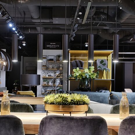 Ztahl Hanglamp Salerno 5 lichts L 120 cm zwart Ztahl Hanglamp Salerno 5 lichts L 120 cm zwart