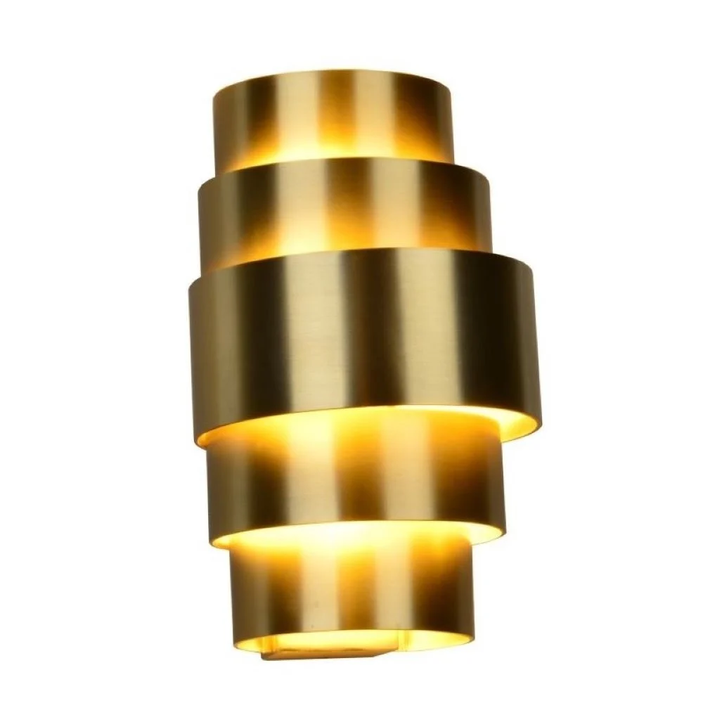 Wandlamp Artdelight Rolls - goud brons - 2 x G9 fitting
