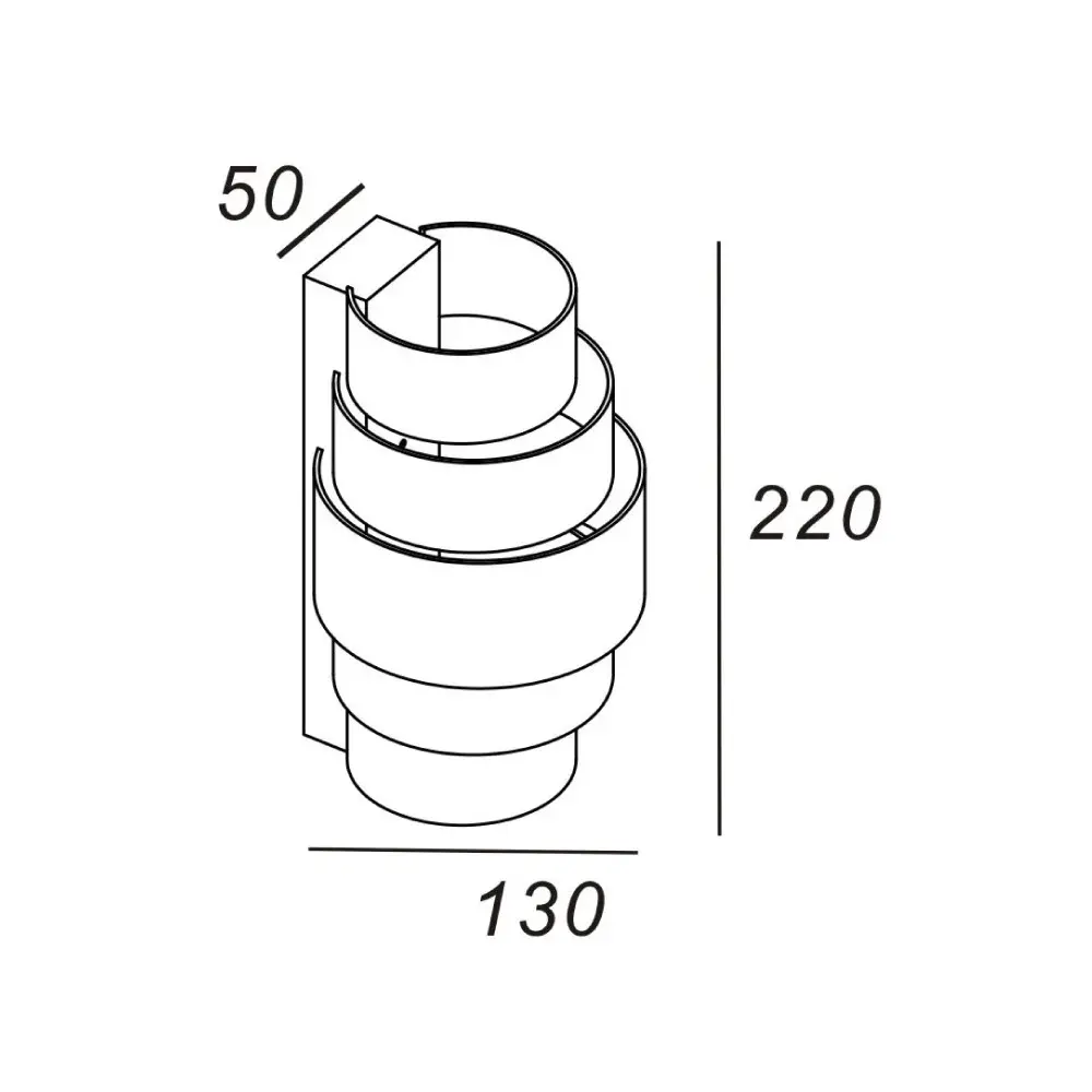 Artdelight Wandlamp Rolls H 22 cm brons Artdelight Wandlamp Rolls H 22 cm brons