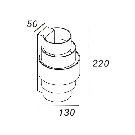 Artdelight Wandlamp Rolls H 22 cm brons Artdelight Wandlamp Rolls H 22 cm brons