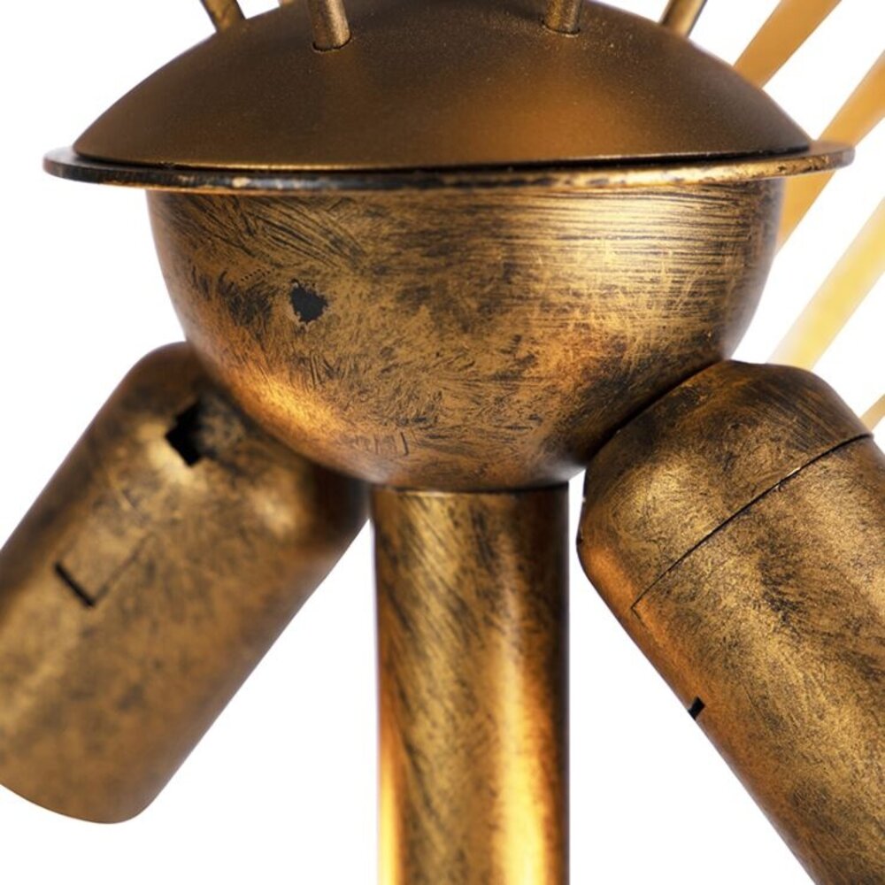 Ylumen Vloerlamp Palm H 156 cm goud bruin