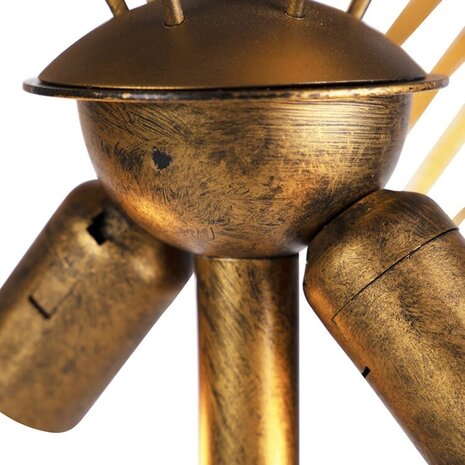 Ylumen Vloerlamp Palm H 156 cm goud bruin