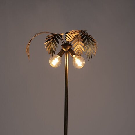 Ylumen Vloerlamp Palm H 156 cm goud bruin