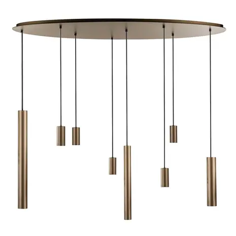 Ztahl Hanglamp Riva 8 lichts ovaal L 140 cm platinum Ztahl Hanglamp Riva 8 lichts ovaal L 140 cm platinum