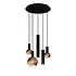 Hanglamp Riva 5 lichts Ø 50 cm zwart Hanglamp Riva 5 lichts Ø 50 cm zwart