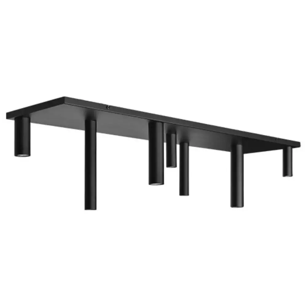 Ztahl Plafondlamp Olmo 7 lichts L 145 cm zwart