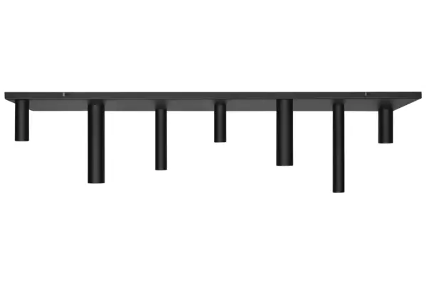 Ztahl Plafondlamp Olmo 7 lichts L 145 cm zwart