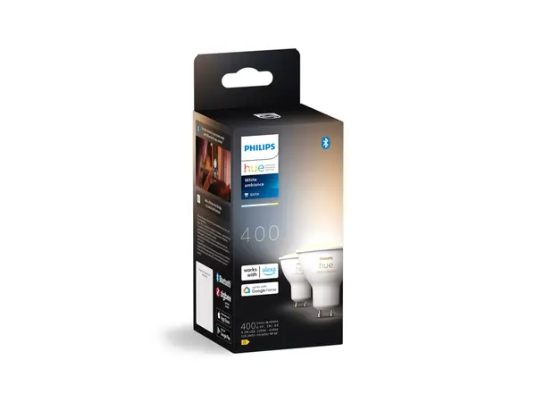 Philips HUE Lichtbron GU10 400 Lumen White Ambiance 2 pack