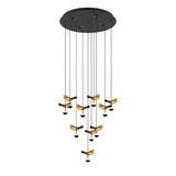 Eglo Hanglamp Dracera 10 lichts Ø 58 cm zwart Eglo Hanglamp Dracera 10 lichts Ø 58 cm zwart