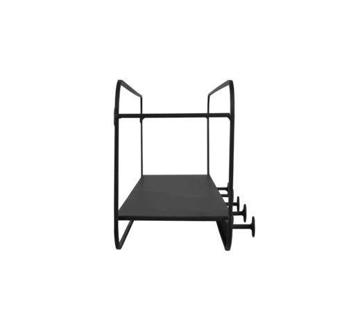 Mirrors and more Kapstok Linda 5 haken B 50 cm zwart Mirrors and more Kapstok Linda 5 haken B 50 cm zwart