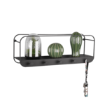 Mirrors and more Kapstok Linda 5 haken B 50 cm zwart Mirrors and more Kapstok Linda 5 haken B 50 cm zwart