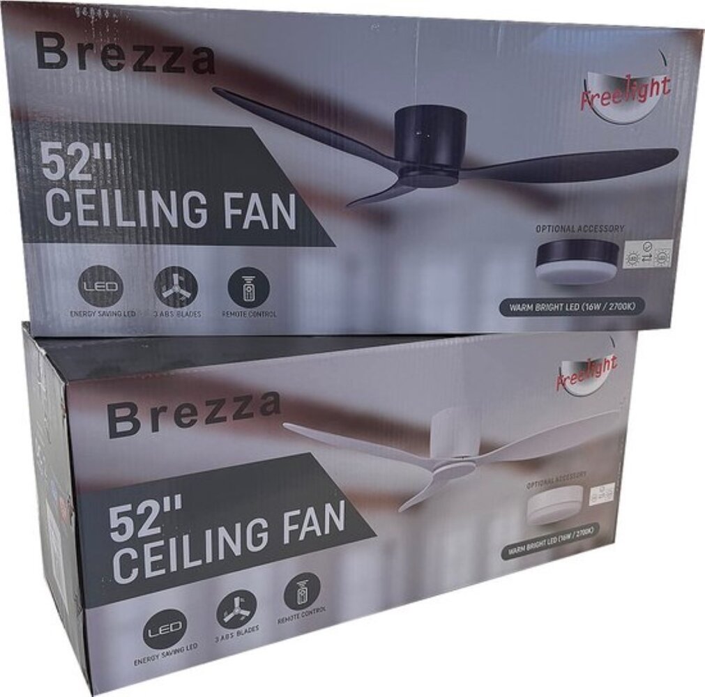Freelight Plafondventilator Brezza Ø 132 cm met verlichting wit