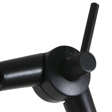 Steinhauer Wandlamp prestige chic 8119 zwart kap grijs linnen Steinhauer Wandlamp prestige chic 8119 zwart kap grijs linnen