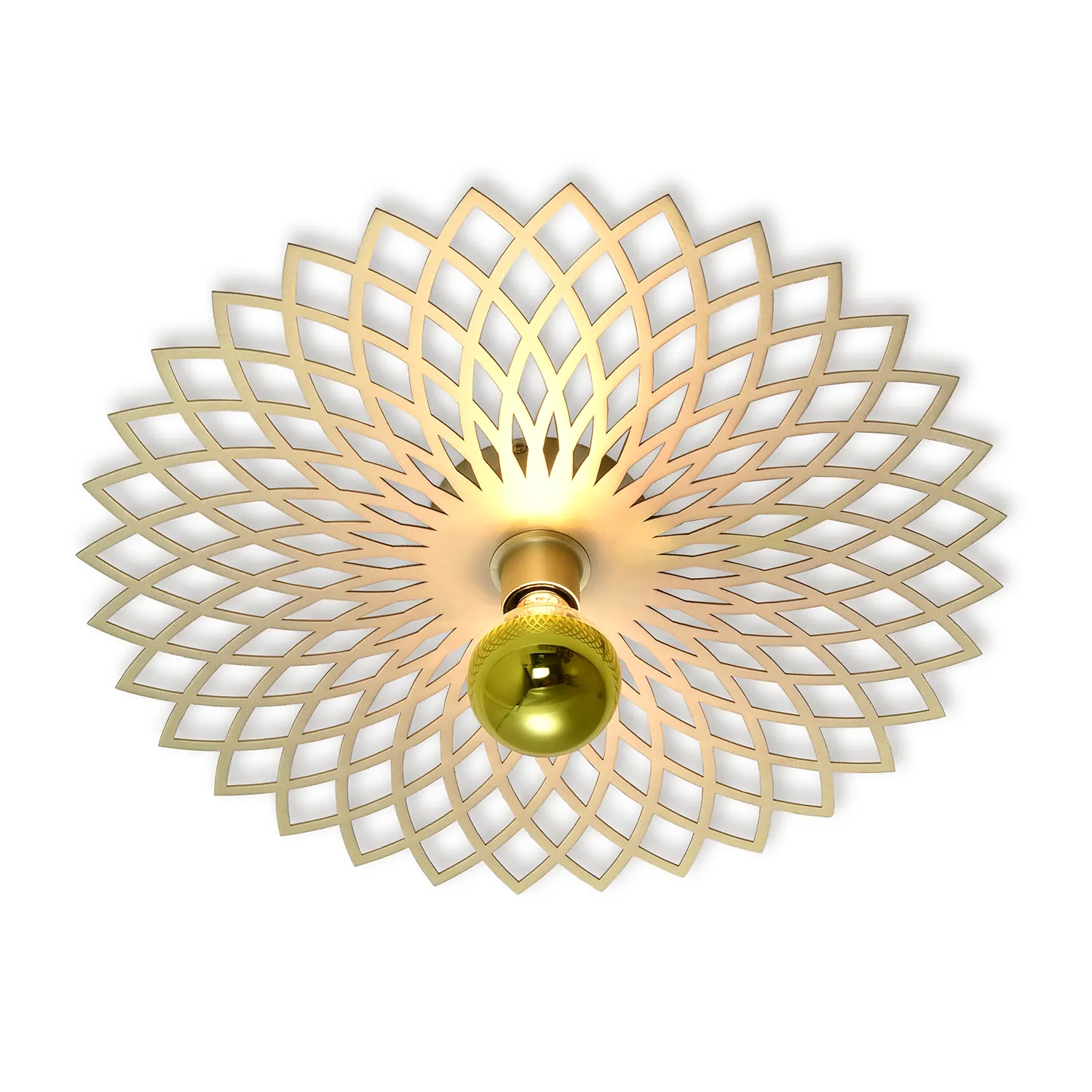 Ylumen Plafondlamp Ombra Ø 50 cm mat goud