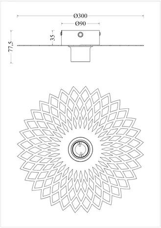 Ylumen Wandlamp Ombra Ø 30 cm mat goud Ylumen Wandlamp Ombra Ø 30 cm mat goud