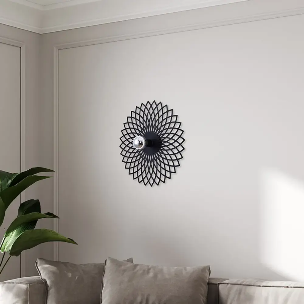 Ylumen Wandlamp Ombra Ø 50 cm zwart Ylumen Wandlamp Ombra Ø 50 cm zwart